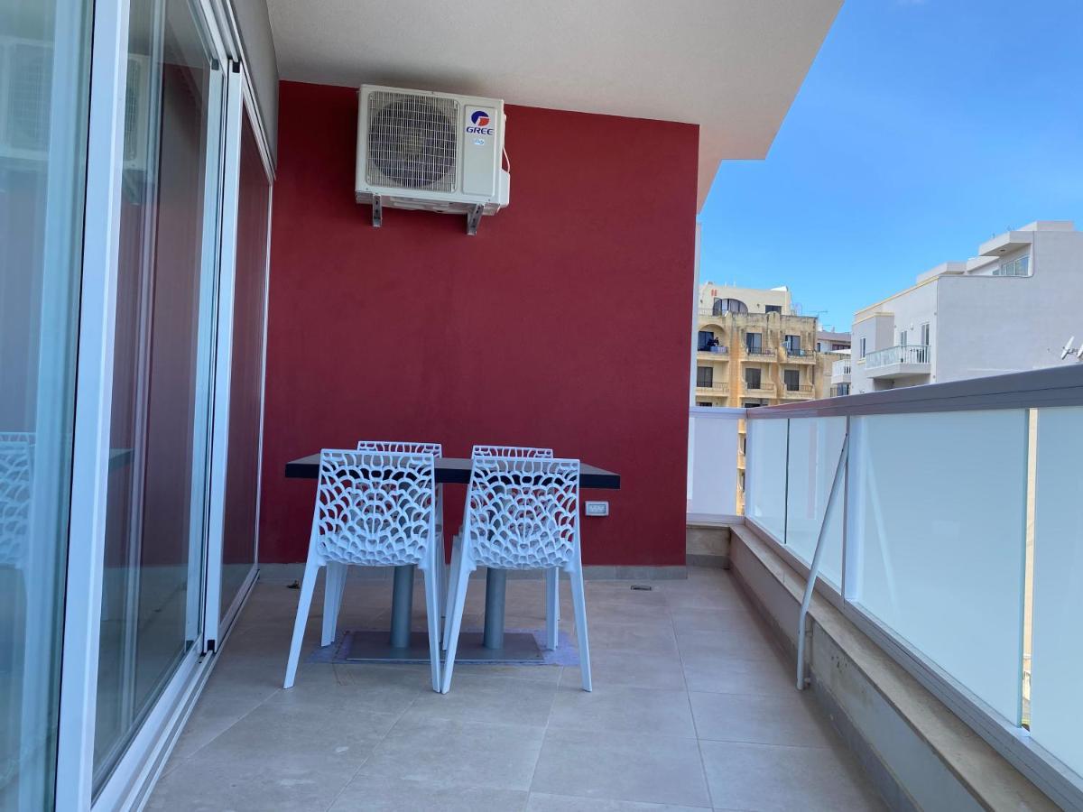 Bugibba Sunrise View Modern Apartment San Pawl il-Baħar Eksteriør bilde